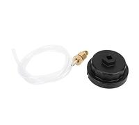 Cocoarm Oil Filter Wrench, Rubber and Metal Filter Socket Wrench with 110cm Drain Tube, 4 Groove Oil Drain Tool for 2.0L to 5.7L Cartridge Housing Service