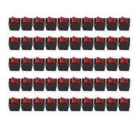 Cocoarm On Off Rocker Boat Switch ABS Rocker Switch 50Pcs KCD3 6 Pin 2 Position 2 Level with Light 125V for Water Dispensers Treadmills Coffee Pots Home Repair (Red)