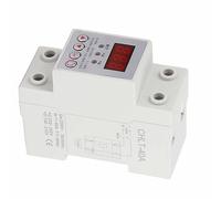 Cocoarm Over Under Voltage Protector, PC Voltage Protector 230VAC DIN Rail, Adjustable Over Under Thresholds Auto Reset Digital Display 50 60Hz for Home Workshop Power Control (40A)