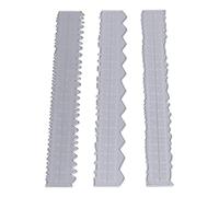 Cocoarm Paper Tearing Ruler, Carbon Steel, Versatile Craft Tool for Scrapbooking and Card Making, 3pcs Irregular Edges Ruler Set Compatible with Most Die Cutting Machines