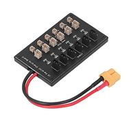 Cocoarm Parallel Charging Board PCB XT60 Parallel Charging Board 6 Channel with 4.0mm Banana Plug Cable 3A PTC for Lithium Battery RC Drone Pilot Hobby
