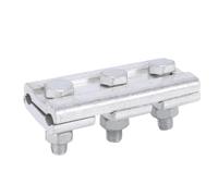 Cocoarm Parallel Groove Clamp, Extruded Aluminum Alloy, 3 Bolt Design for 70-95 mm² Wires, Ideal for Heavy Duty Electrical Applications