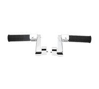 Cocoarm Passenger Pegs Chrome Adjustable Motorcycle Rear Footrests Aluminum and Rubber 1 Pair On Fit for Indian Chieftain Dark Horse 2016 2021 for Passenger Riding (Chrome Plated)