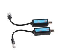 Cocoarm Passive IP Network Coaxial Transmitter 1Pair 10/100Mbps 1CH, Easy Installation, High-Speed Transport, Surge Guard, Upgrade Analog to Hd, Convenience Without Power, for Real Time