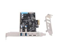 Cocoarm PCIe to USB 3.2 Gen 1 Card PCB USB Expansion Card 10Gbps 2 Type C Type A E 19pin Plug and Play for Desktop PC Gaming Workstation File Transfer
