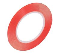 Cocoarm PET Double Side Tape Ring Shape Double Side Adhesive Tape Red PET Material High Low Temperature Resistance No Trace for Home Office Camera Phone Parts (8mm)