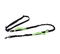 Cocoarm Pet Leash Reflective Dog Leash Nylon Retractable Dog Traction Rope 1. to 2.0m Adjustable Waistband Hands Free for Night Walking Running Hiking with Dogs (Green)