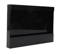 Cocoarm Plastic Straw Holder Plastic Organizer Rack with 4 Adhesive Mounts Holds Up to 35 Lbs No Drilling Space Saving Storage for Cabinet Door Countertop Kitchen Bathroom (Black)