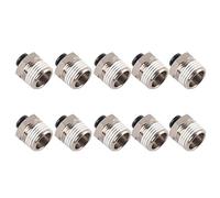 Cocoarm Pneumatic Quick Plug Connector Brass Plated Quick Pneumatic Connector PC Male Thread Straight Through 1.0 to 1.2MPa for Air Hose Automation Equipment (6-04)