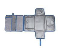 Cocoarm Portable Baby Diaper Changing Mat, Foldable Portable Diaper Changing Pad in Oxford Cloth, Multi Pocket Wet Wipe Access Soft for Travel Stroller Car Seat Parents (Blue)