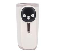 Cocoarm Portable Bottle Warmer, ABS PU Rechargeable Baby Bottle Warmer with 11 Temperature Settings 95°F to 131°F LED Display Night Light, for Travel Car Plane Midnight Feeding (Beige)