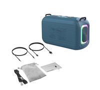 Cocoarm Portable BT Speaker, Wireless Speaker with BT 5.3, 50W Powerful Bass, RGB Lights, 8000mAh Battery, Type C, for Home Party Travel Outdoor Use (Blue)
