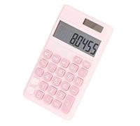 Cocoarm Portable Calculator Light 8 -Digit Sunbattery Dual Power Handheld Calculator with a Large One for the Basic Household School From Material (Pink)