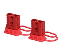 Cocoarm Power Connector Silver Plated Brass Battery Quick Connector 120A 600V Quick Connect for Battery Racing Cars Boats Trucks Forklifts (Red)