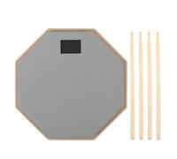 Cocoarm Practice Drum Pad, 12 Inch Double Sided Silent Drum Pad with High Density Rubber and EVA Polymer, for Drummers Beginners (Grey)