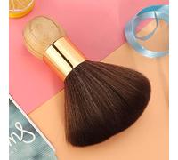 Cocoarm Professional Wooden Hairdressing Brush Soft Hair Cleaning Short Hair -swiping Brush for Clips Black Color (Wood Color)