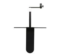Cocoarm Projector Stand, Height Adjustable Wall Mount Bracket, 360° Rotatable, Black, 23.9-39.9 cm, with 1/4 Inch Screw Interface