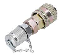 Cocoarm Quick Coupling Connector Steel Hydraulic Pressure Test Adapter G1 8 Threaded PT PPT Connector for Hydraulic System Testing Compact Sealed High Pressure Use