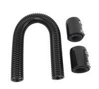 Cocoarm Radiator Coolant Hose Kit Stainless Steel Flexible Coolant Water Hose 24in 1 5 8in Adjustable Bending Tube Set for Engine Cooling System Replacement (Black)