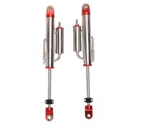 Cocoarm RC for Axial 90046 RR10 1/10 Crawler (Red) | Aluminum Alloy Piggyback Damper Pair, Dual Chamber Oil Reservoir, 125mm Internal Spring, Stickers, Off Road Upgrade