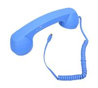 Cocoarm Retro Telephone Handset ABS Type C Phone Handset with Speaker and Microphone Volume Slider Plug and Play Wired Cell Phone Receiver for Calls Meetings Video Conferences (Royal Blue)