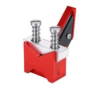 Cocoarm Round Rod Center Locator Aluminum Alloy Drill Guide Jig | Center Positioning Tool for Modeling, Compatible with 1/4 Inch to 1 Inch Rods, No-slip Clamp for Clean Chamfering