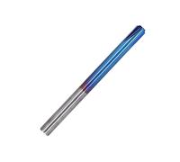 Cocoarm Router Bits Tungsten Steel CNC Router Bits Nano Blue Coating Upcut Spiral Design Fine Chip Removal for Carving Cutting Acrylic Nylon Resin Wood Plywood Fiberglass (R0.5*D4*50L)