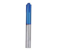 Cocoarm Router Bits Tungsten Steel CNC Router Bits Nano Blue Coating Upcut Spiral Design Fine Chip Removal for Carving Cutting Acrylic Nylon Resin Wood Plywood Fiberglass (R1.5*D6*50L)