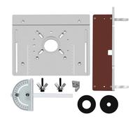 Cocoarm Router Table Insert Plate Aluminum Alloy Router Table Panel 240 X 200mm with Clear Markings 3 Piece Set for Woodworking Benches Electric Trimmers and Engraving Machines (Set of 3)