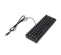 Cocoarm Russian Mechanical Gaming Keyboard RGB Russian English Dual Language Keyboard 61 Keys Wired USB ABS Double Color Keycaps Compact Layout for Gaming Work Travel (Black)