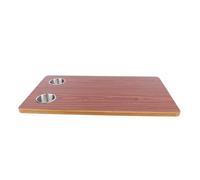 Cocoarm RV Table Top Wood Boat Table Top 700 X 400mm with 2 Stainless Steel Cup Holders 23mm Thick Brown Wood for RV Yacht Motorhome Deck Patio Dining