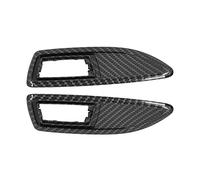 Cocoarm Side Indicator Surrounds Frame Set, 2 Pieces, Glossy Black Carbon Fiber Style ABS, for Corsa D E, H J, Zafira B, Insignia 2006-2014