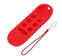 Cocoarm Silicone Remote Control Protection Cover Suitable for Chromecast Skin with TV, Perfectly Suited for All Functions (Red Set)