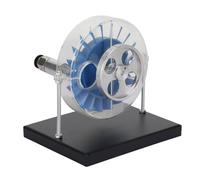 Cocoarm Single Stage Steam Turbine Model Aluminum Alloy Physics Demonstration Instrument 12.5 X 10 X 12cm Single Impeller for Middle School Junior Physics Laboratory