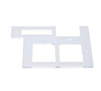 Cocoarm Slotting Template, PC Router Guide Plate with 6.35mm and 8mm Router Bit, Accurate Slot Positioning, Multi Use for Concealed Handles Furniture Cabinetry Woodworking