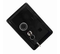 Cocoarm Small Cash Box, Metal Safe with 2 Keys, Secure Storage for Coins and Valuables, Perfect for Home School Office 18x12x10cm (Black)