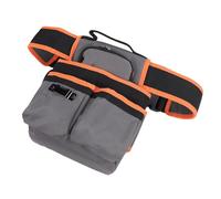 Cocoarm Small Tool Pouch with Belt Clamp/Holder, Oxford Fabric with Hammer Circle, Multi Pocket Tool Holder for Electricians and Carpenters