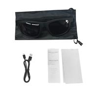 Cocoarm Smart Glasses BT, PC ABS Wireless BT Glasses with UV400 Lenses, 5.4 Type C Charging 39g Frame, Music Call Control for Cycling Running Driving Outdoor Use (Black)