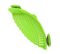 Cocoarm Snap N Strain Pot Strainer Silicone Clip On Strainer for Pots 8.7 X 3.1 X 2.4 in Fine Drain Holes Buckle Clip Filters Water and Oil for Pasta Vegetables Fruit (Kitchen Gadget)