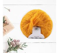 Cocoarm Soft Mohair Knitting Wool Yarn, Hand Knitting DIY Crochet Thread for Shawl Scarf Sweater, with Light Warm Texture and Multiple Color Options (23 Turmeric)