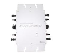 Cocoarm Solar Micro Inverter Aluminum Alloy Microinverter 2000W IP65 Grid Tie Auto Output 4 Input MPPT for Rooftop Outdoor Home Solar Power Systems