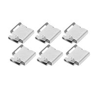 Cocoarm Solar Panel Cable Clip Stainless Steel Metal Wire Clamp 100PCS 304 Steel Barb Lock Tool Free Install for Photovoltaic System Cable Routing Solar Panel Mounting Accessories