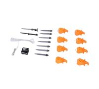 Cocoarm Solar Pumpkin Ground Inserted Light, ABS Pumpkin Stake Solar Light 8 Pcs with 8 Lighting Modes IP65 for Sidewalk Garden Fence Porch Halloween Decor