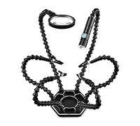 Cocoarm Soldering Third Hand with Light, ABS Helping Hands Soldering Station with 6 Flexible Arms and 4 Rotatable Clips, Magnifier Desk Clamp Base for PCB Repair Modeling