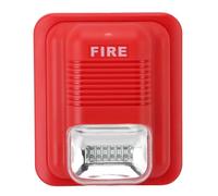 Cocoarm Sound and Light Fire Alarm, 12V 24V Built in LED Super Loud Sound Fire Warning Siren with Flashing Red Light for Residential Buildings Shopping Malls Hotels