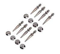 Cocoarm Speaker Spikes Copper Isolation Feet Set with 8 Base Pads Height Adjustable for HiFi Speakers Amplifiers Subwoofers Turntables CD DVD Players and Musical Instruments