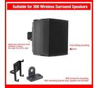 Cocoarm Speaker Wall Mount Bracket, Metal Fixed Stand for SOUNDBAR 300 and 300 Wireless Speakers, Space-Saving Design, Easy Installation for Home Theater