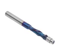 Cocoarm Spiral Flush Trim Router Bit 1/4 Inch Shank Down Cut | Carbide Construction, Clean Cutting Edges, for Oak MDF Particle Board, Fits CNC and Engraving Machines, Ideal for