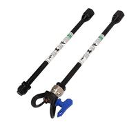 Cocoarm Spray Extension Rod Stainless Steel Sprayer Extension Wand 30cm G7 8 14 Thread for Home Wall Coating Bridge Repair and Railway Engine Maintenance (Black)