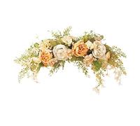 Cocoarm Spring Garland Door Decoration Artificial Peony Flowers 75cm Multicolor Silk Cloth with Iron Wire for Wedding Arch Mirror Front Flower Chair Back Flower Room Pendant (4)